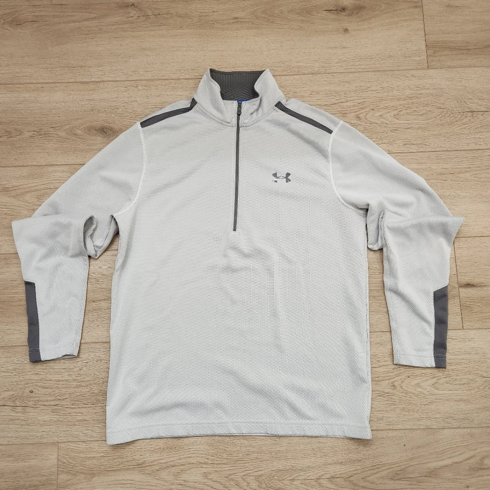 UA ColdGear Half Zip Golf Pullover, Medium - Picture 1 of 7